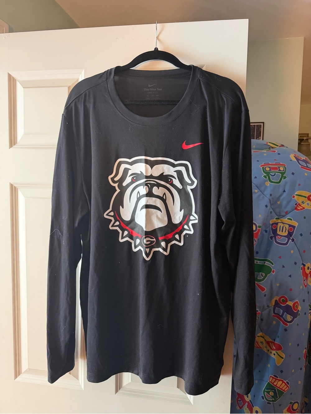 Nike Georgia Bulldogs Black Long-Sleeve Logo Tee XXL